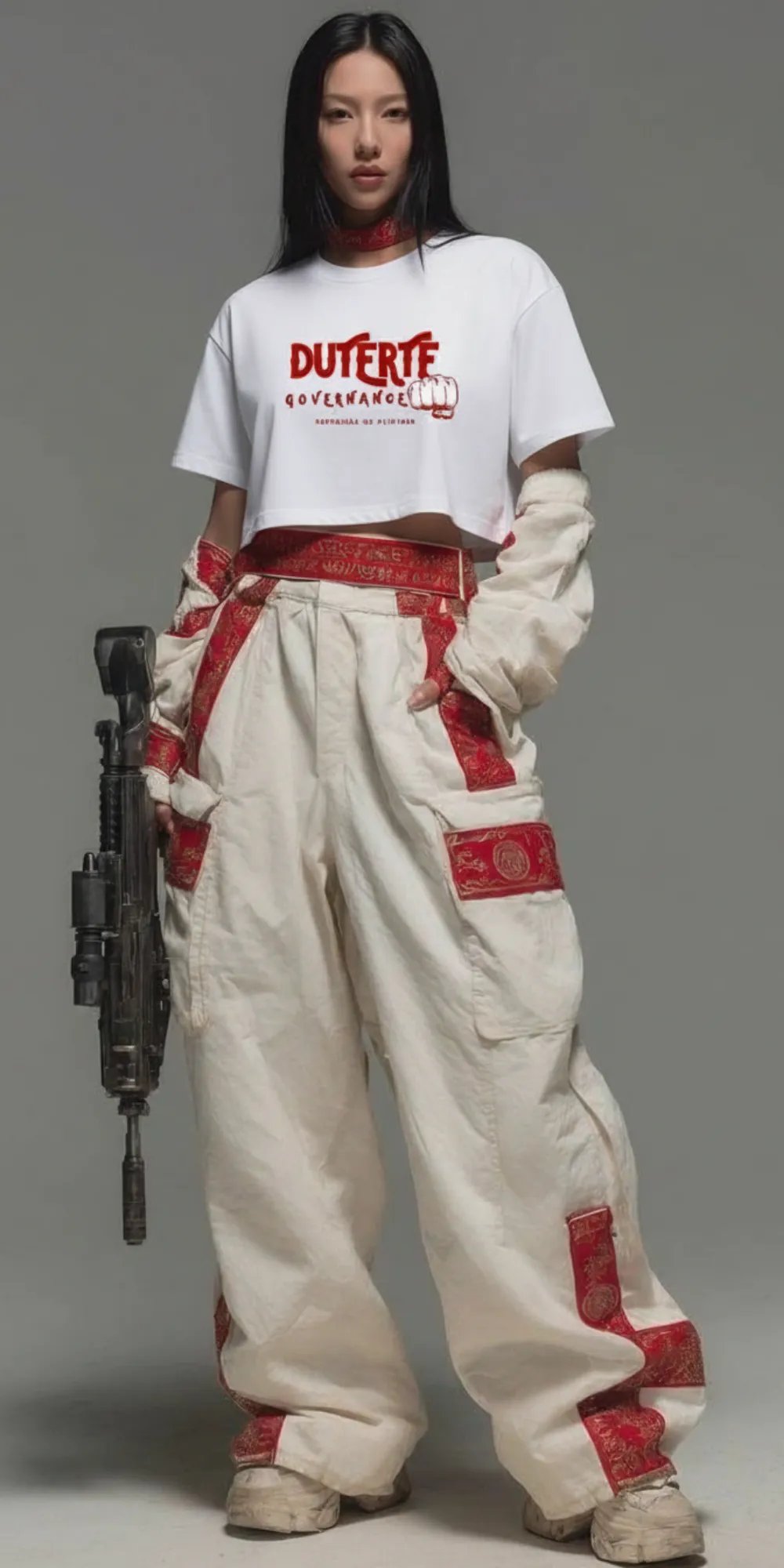 Duterte Governance — Duterte Governance — white crop top girl model