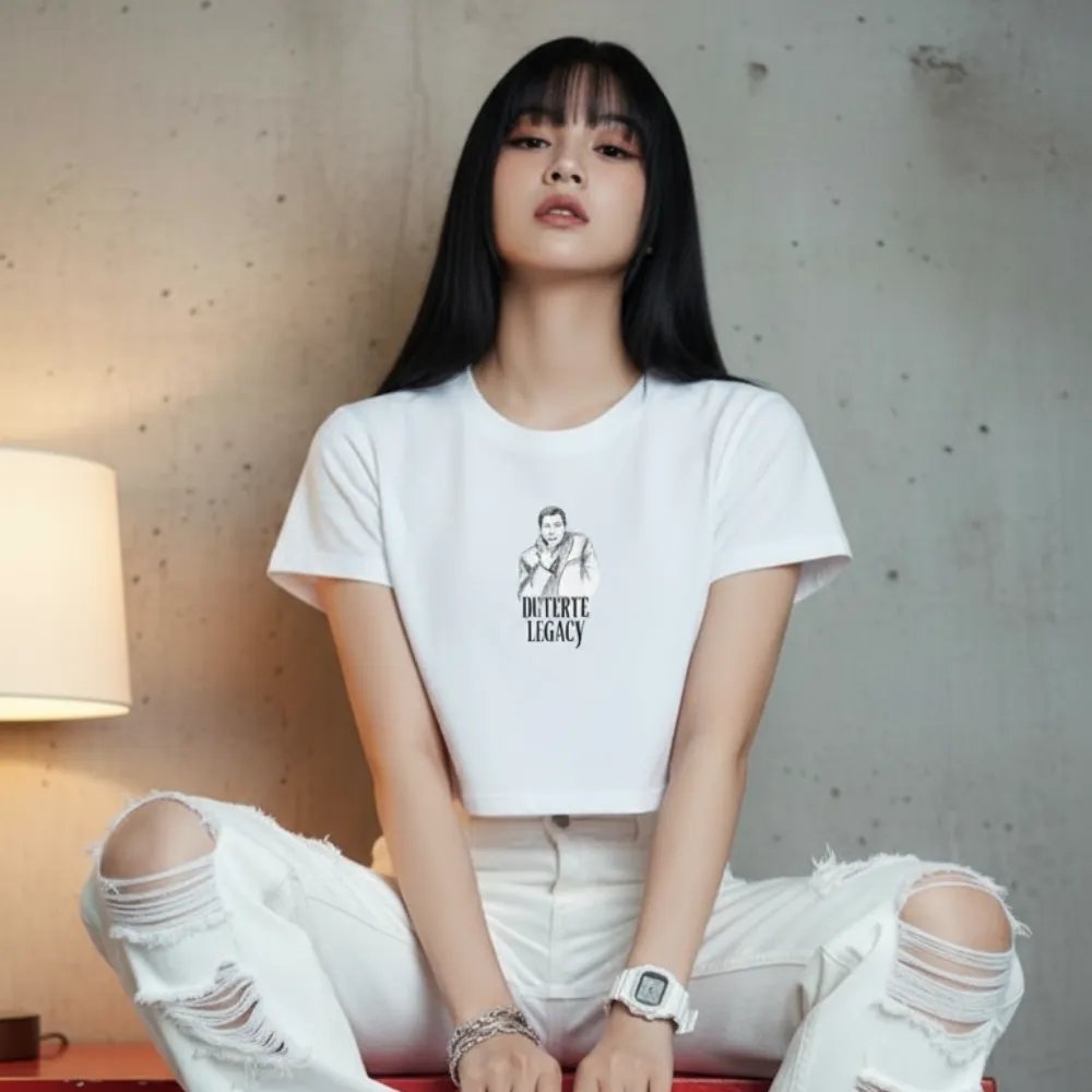 Duterte Legacy — Duterte Legacy — white crop top girl model