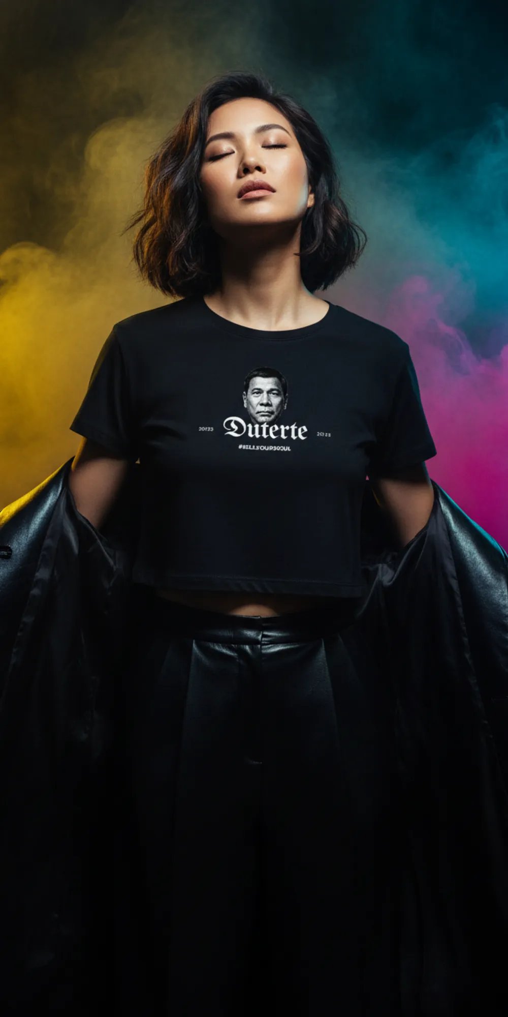 Duterte Salamat — Duterte Salamat — black crop top girl model