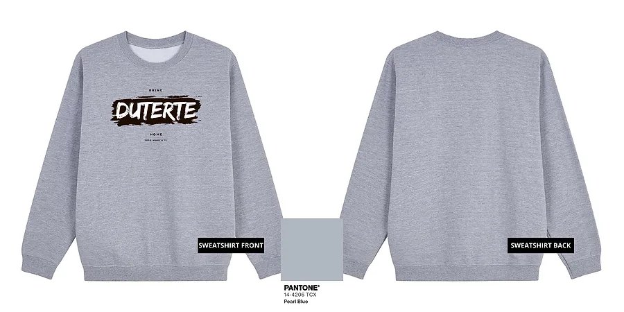 Bring Duterte Home Paint (Black Ink) — GT20-05B_Bring_Duterte_Home_Paint_Black_Ink_Gray_Sweatshirt_Mock_Up.png