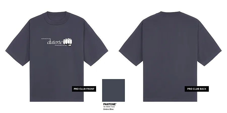 Mananatiling Duterte (White Ink) — GT26-04E_Mananatiling_Duterte_White_Ink_Gray_Pro_Club_Mock_Up.png