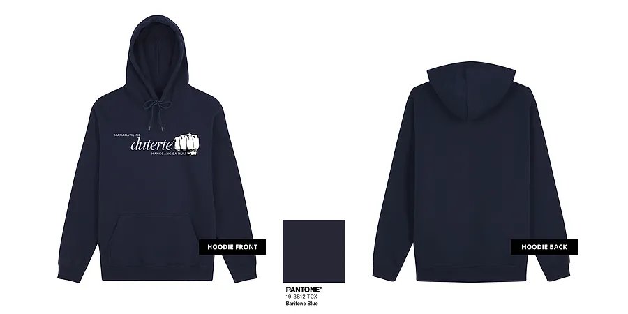 Mananatiling Duterte (White Ink) — GT26-06C_Mananatiling_Duterte_White_Ink_Blue_Hoodie_Mock_Up.png
