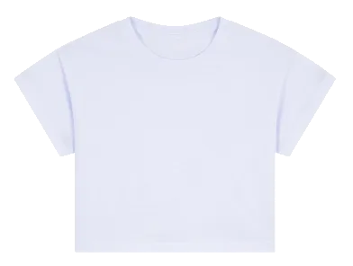 Crop Top in Lucent White