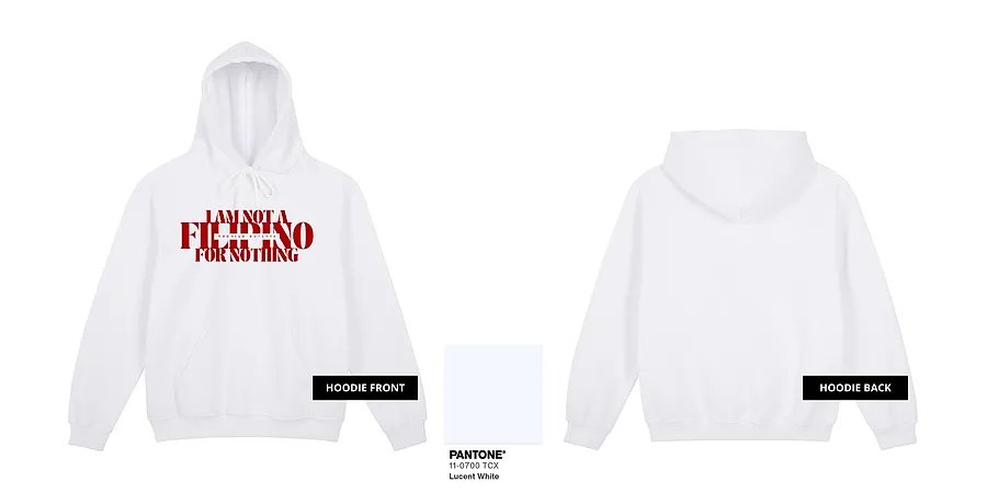 I Am Not A Filipino (Red Ink) — ST04-06A_I_Am_Not_A_Filipino_Red_Ink_White_Hoodie_Mock_Up.png