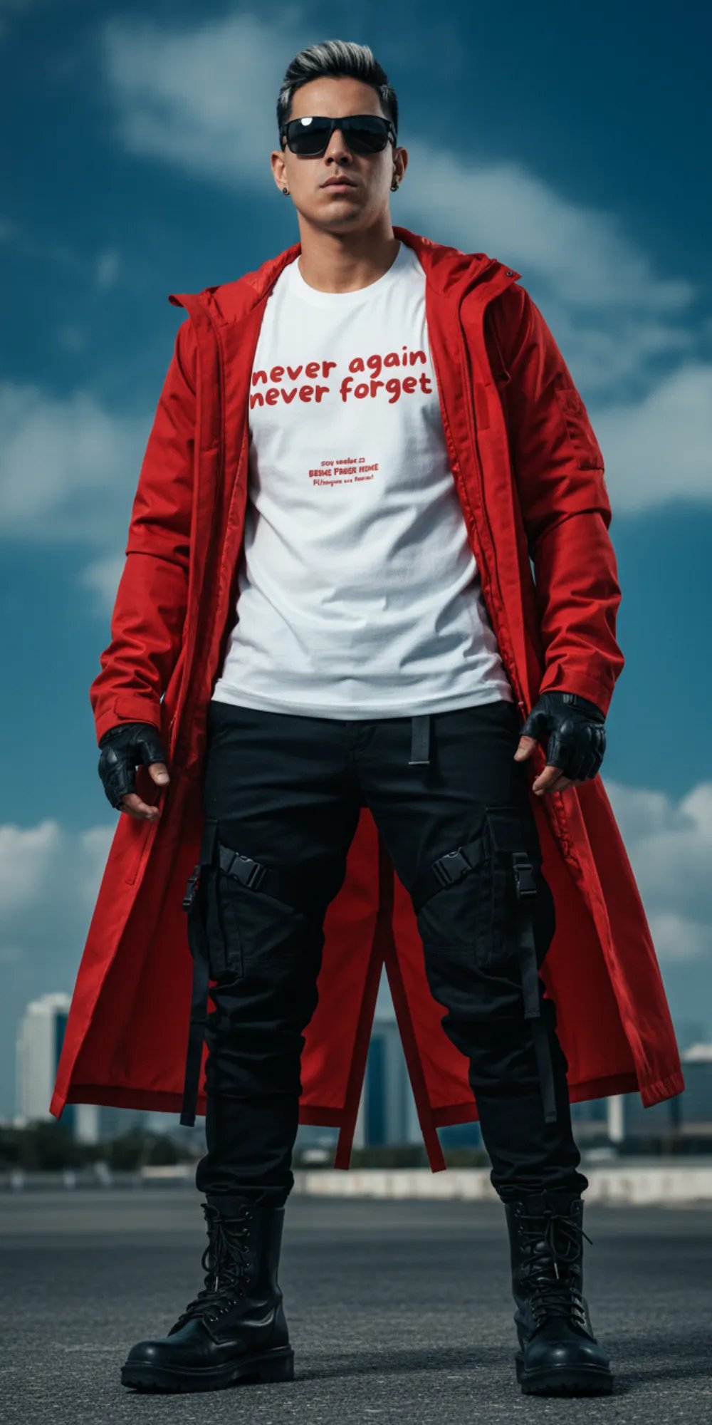 Never Again, Never Forget. (Red Ink) — Never Again, Never Forget. (Red Ink) — white premium guy model